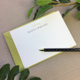 Hannah Wright Leaf - Personalized Stationery