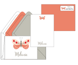 Melanie Butterfly- Return Address Label