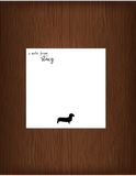 A Note from Stacy dogs - Personalized Memo Cube