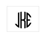 JKE Signet Monogram - Personalized Stationery