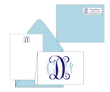 CDJ Vine Interlocking Monogram - Return Address Label