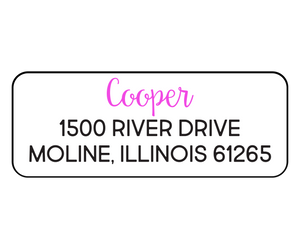 Claire Cooper - Return Address Label