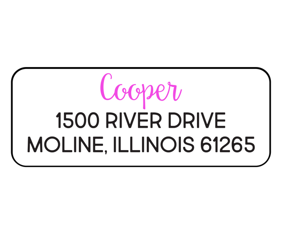 Claire Cooper - Return Address Label