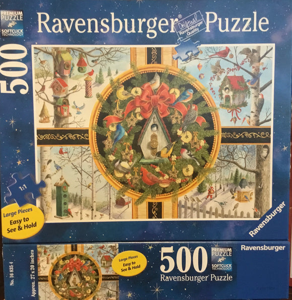 Christmas Songbirds Puzzle 500 pieces