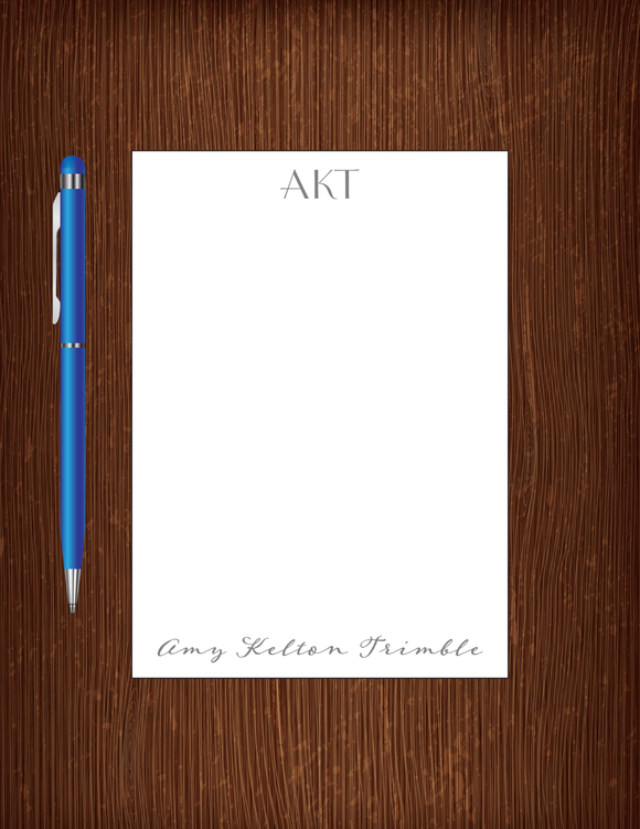 AKT - 5x7 Personalized Notepad