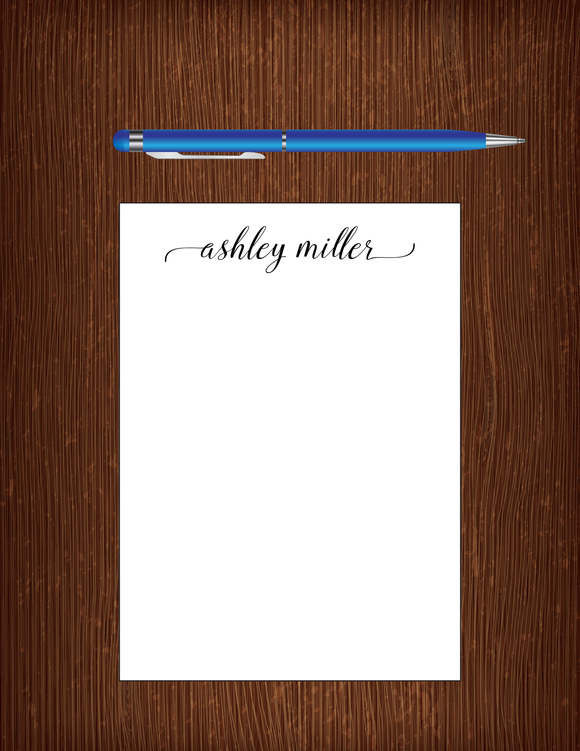 Ashley Miller - 5x7 Personalized Notepad