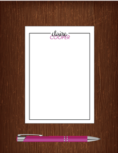 Claire Cooper - 5x7 Personalized Notepad