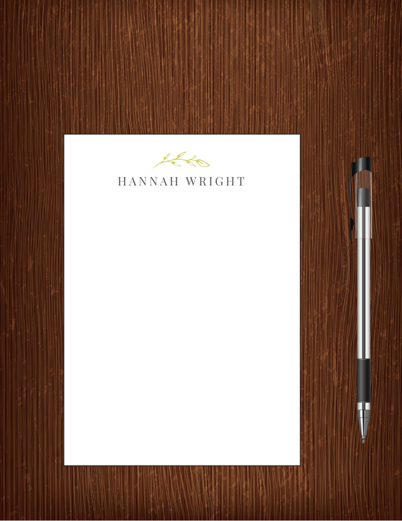 Hannah Wright - 5x7 Personalized Notepad