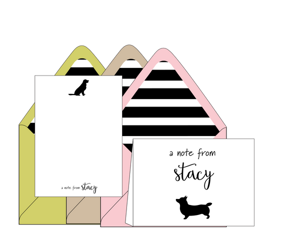 A Note from Stacy Dogs - Personalized Stationery