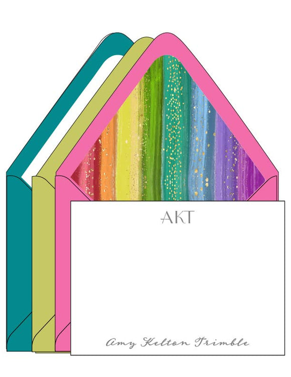 AKT Rainbow - Personalized Stationery