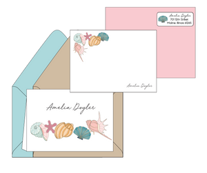 Amelia Doyler seashells - Personalized Stationery