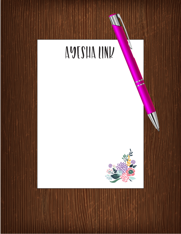 Ayesha Link - 5x7 Personalized Notepad