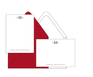 CMA Monogram - Personalized Stationery