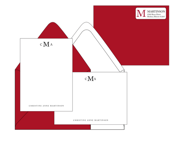 CMA Monogram - Return Address Label