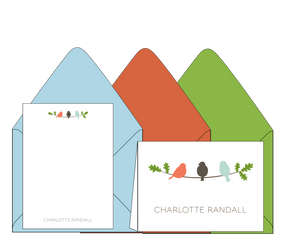 Charlotte Randall Birds - Personalized Stationery