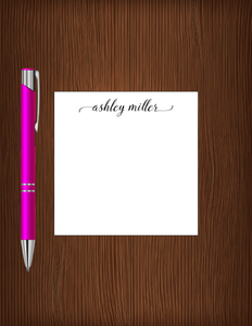 Ashley Miller - Personalized Memo Cube