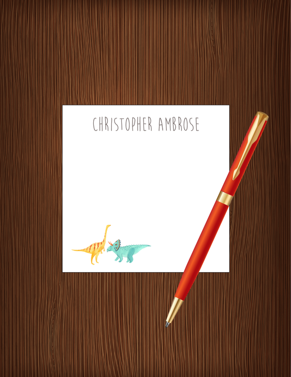 Christopher Ambrose Dino - Personalized Memo Cube