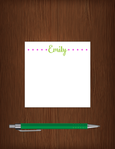 Emily dots - Personalized Memo Cube