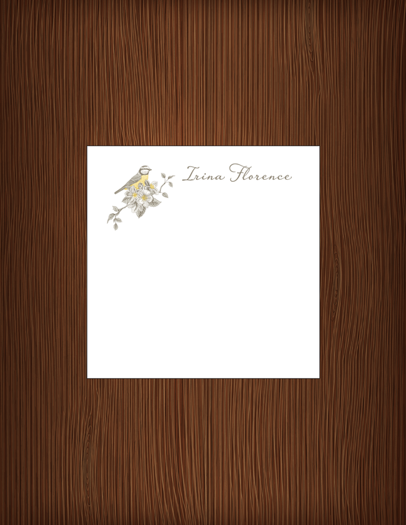 Irina Florence Birds - Personalized Memo Cube