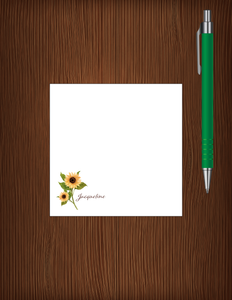 Jacqueline Sunflower - Personalized Memo Cube