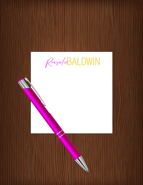 Rosalie Baldwin- Personalized Memo Cube