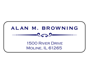 Alan M. Browning - Return Address Label