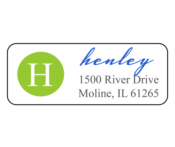 Alexia Henley - Return Address Label