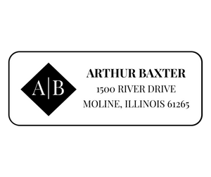 Arthur Baxter - Return Address Label