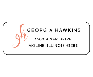 Georgia Hawkins - Return Address Label