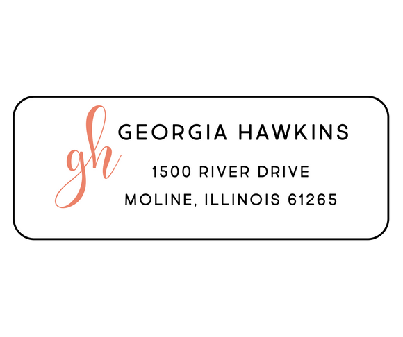 Georgia Hawkins - Return Address Label