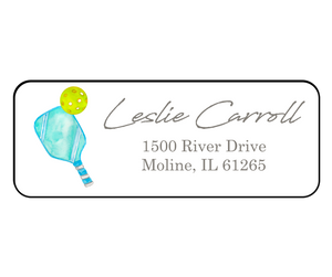 Leslie Ann Carroll Pickleball- Return Address Label