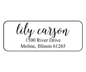 Lily Carson - Return Address Label