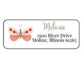 Melanie Butterfly- Return Address Label