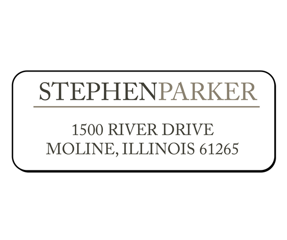 Stephen Parker - Return Address Label