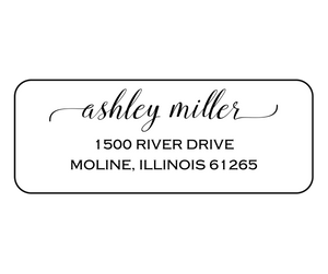 Ashley Miller - Return Address Label