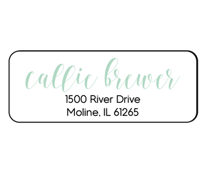 Callie Rose Brewer - Return Address Label