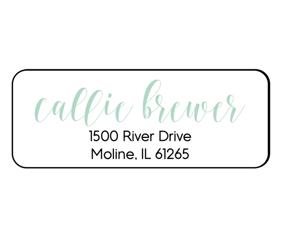 Callie Rose Brewer - Return Address Label