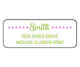 Emily Dots - Return Address Label