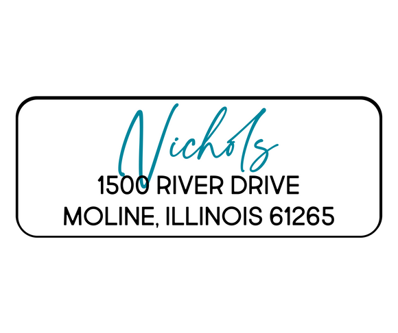 Evelyn Nichols - Return Address Label