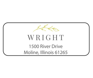 Hannah Wright Leaf - Return Address Label