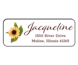 Jacqueline Sunflower - Return Address Label