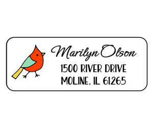 Marilyn Olson Birds- Return Address Label