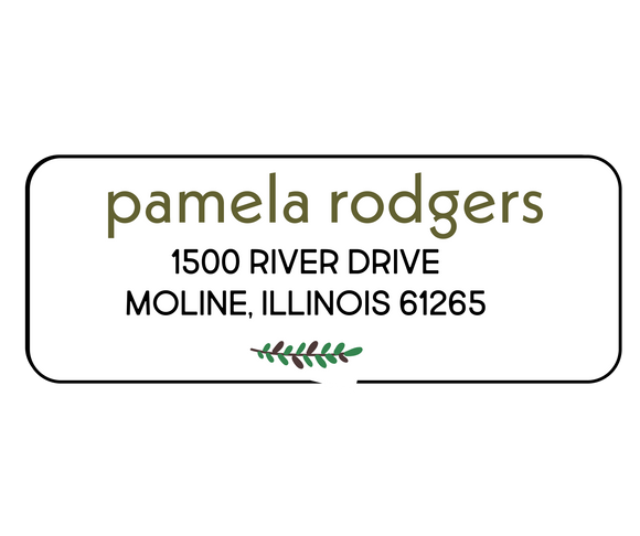 Pamela Rodgers - Return Address Label