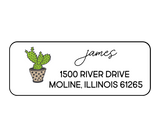 Samantha James Cactus - Return Address Label