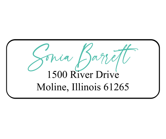 Sonia Barrett - Return Address Label