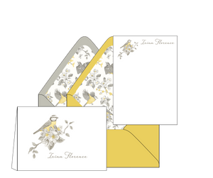 Irina Florence Birds - Personalized Stationery