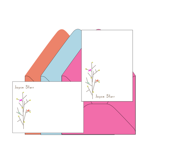 Joyce Starr Birds - Personalized Stationery