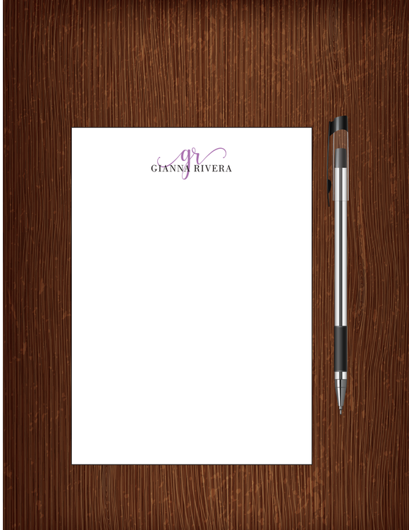 Gianna Rivera - 5x7 Personalized Notepad