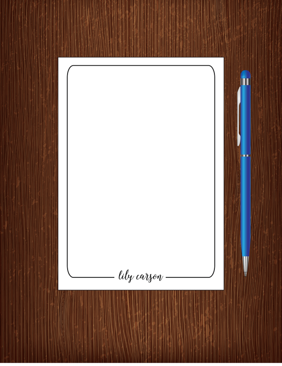 Lily Carson - 5x7 Personalized Notepad