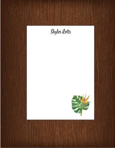 Skyler Lotts Tropical - 5x7 Personalized Notepad